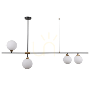 Lampa Wisząca Italux Belmonte 4xG9 Mosiężno-Czarna PND-9152-4-OPAL small 1