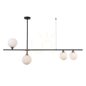 Lampa Wisząca Italux Belmonte 4xG9 Mosiężno-Czarna PND-9152-4-OPAL small 2