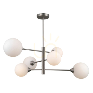 Lampa wisząca Italux Evora srebrna 6xG9 LED PND-55342-6-SN small 1