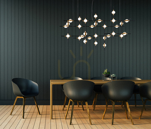 Lampa Wisząca Italux Provenza LED Czarno-Złota 30-punktowa MD18001067-30A BG small 0
