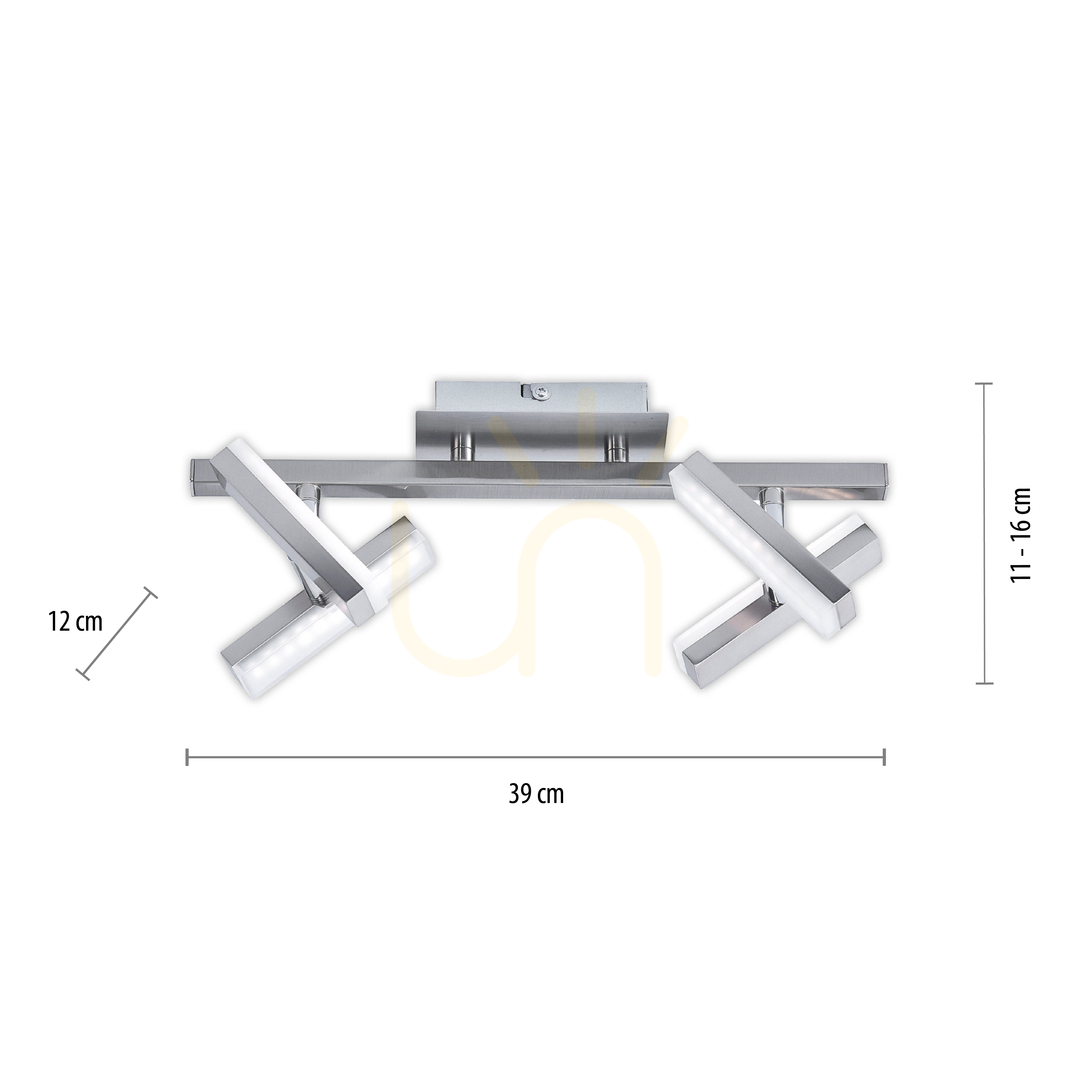 Obejrzyj Plafon RICO 11277-55 Srebrny 4xLED Plafon RICO 11277-55 Srebrny 4xLED