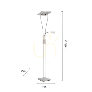 Lampa podłogowa Zuma Line HELIA 11776-55 stalowa LED 28 W 197,5 cm small 6