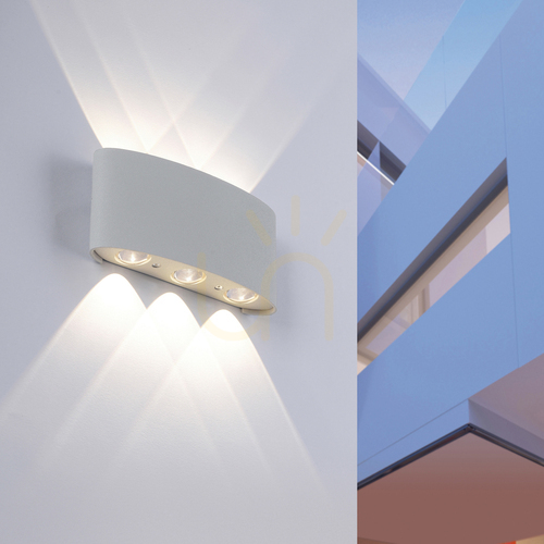 Sprawdź Srebrny kinkiet LED Paul Neuhaus Carlo 9488-21 6×LED