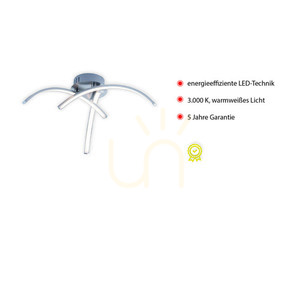 Plafon VALERIE 15341-55 Srebrny 3xLED small 3