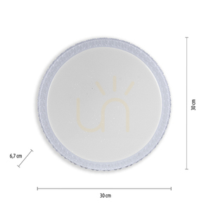 Plafon FRIDA 14370-00 Transparentny 1xLED small 7