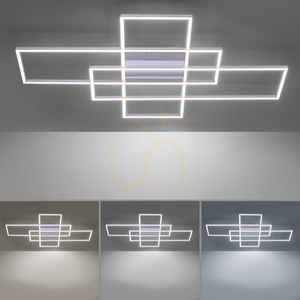 Plafon LED Paul Neuhaus Q-INIGO 8195-55, srebrny, 101 × 75 cm, CCT small 4