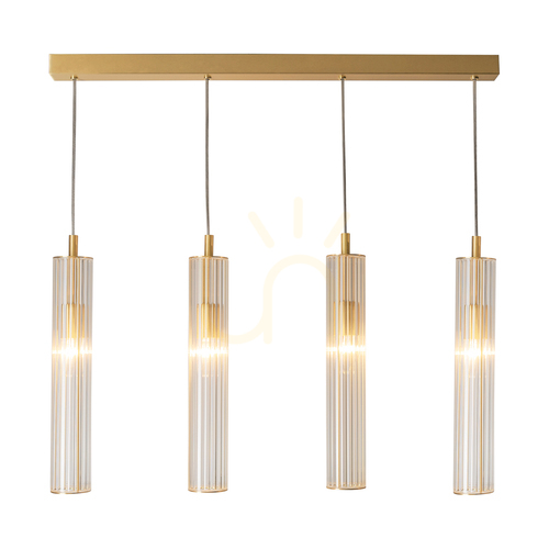 Sprawdź Lampa Wisząca ARIA 1222 Mosiądz 4xE14