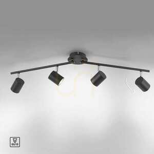 Plafon Zuma Line Tarik 11944-13 antracytowy 4×GU10 small 10