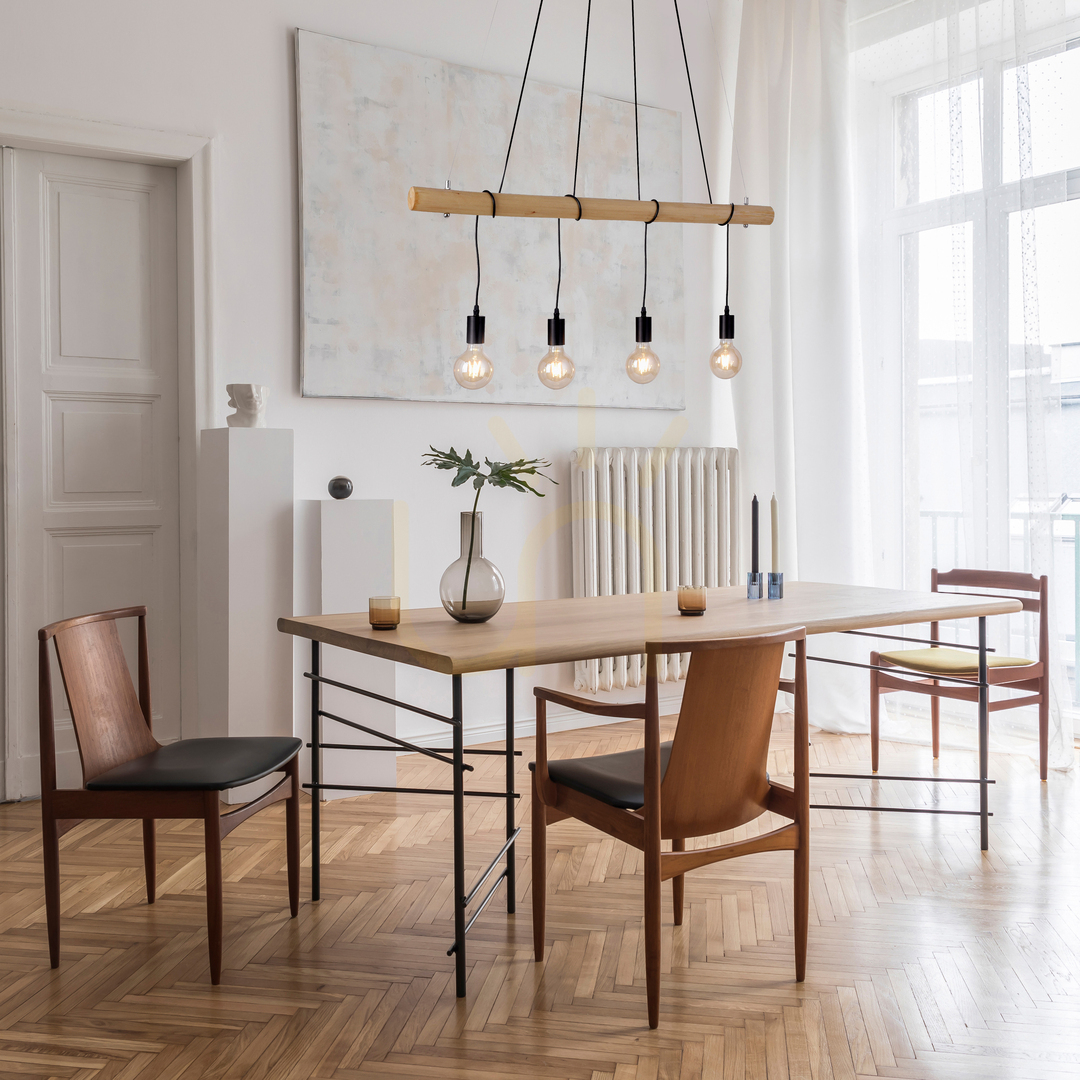 Obejrzyj Lampa Wisząca TERO 15505-18 Czarny 4xE27 Lampa Wisząca TERO 15505-18 Czarny 4xE27