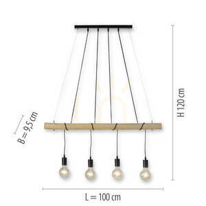 Lampa Wisząca TERO 15505-18 Czarny 4xE27 7 Lampa Wisząca TERO 15505-18 Czarny 4xE27 small 7