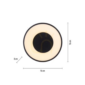 Plafon TANIKA 14325-18 Czarny 1xLED 8 Plafon TANIKA 14325-18 Czarny 1xLED small 8