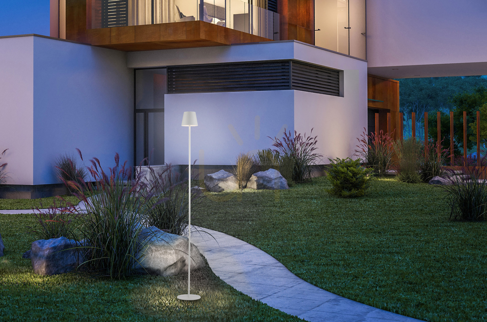 Pokaż Lampa Ogrodowa EURIA 19252-16 Biały 1xLED Lampa Ogrodowa EURIA 19252-16 Biały 1xLED