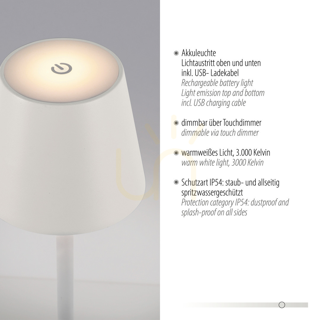 Wyświetl Lampa Ogrodowa EURIA 19252-16 Biały 1xLED Lampa Ogrodowa EURIA 19252-16 Biały 1xLED