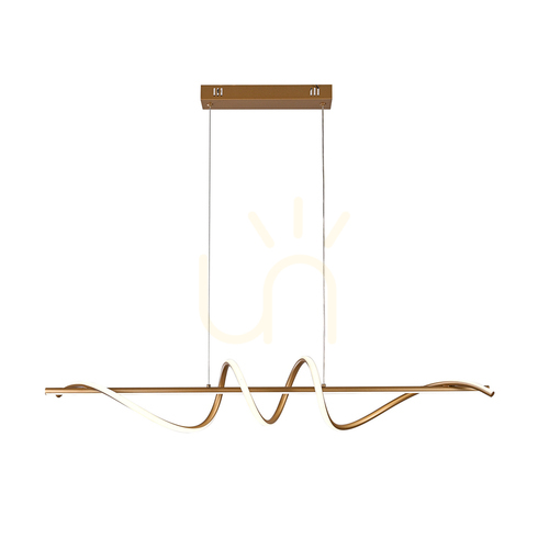 Sprawdź Lampa wisząca Italux Bastelo LED złota PND-24154-GD