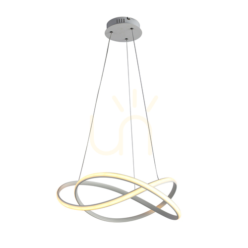 Sprawdź Lampa wisząca Italux Rumio LED biała 50 cm PND-23917-WH