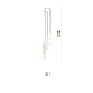 Lampa Wisząca Azzardo STYLO 5 LAMPA Biały small 2