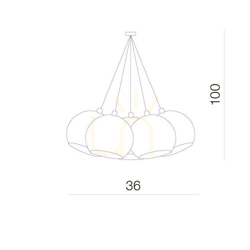 Sprawdź Lampa Wisząca Azzardo GULIA 7 WISZACA Czarny