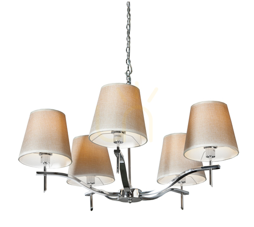Sprawdź Lampa Wisząca Azzardo PRINCESA 5 WISZACA Beżowy