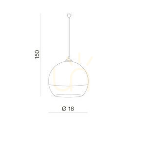 Lampa Wisząca Azzardo SILVER BALL 18 Chrom small 2