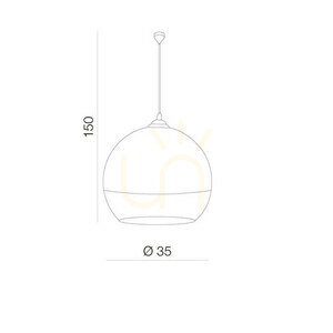 Lampa Wisząca Azzardo SILVER BALL 35 Chrom small 2