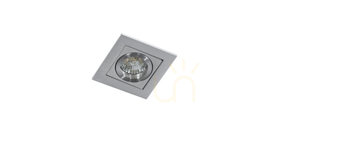 Sprawdź Srebrna oprawa wpuszczana Azzardo PACO 1 AZ0795 aluminium 1×GU10 40 W regulacja 45°