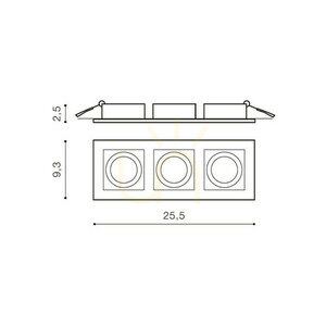 Downlight Azzardo PACO 3 WPUST Biały 2 Downlight Azzardo PACO 3 WPUST Biały small 2