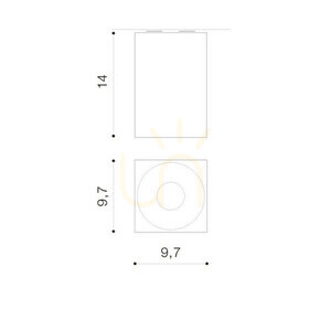 Downlight Azzardo HUGO 1 PLAFON Czarny 2 Downlight Azzardo HUGO 1 PLAFON Czarny small 2