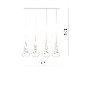 Lampa Wisząca Azzardo TASOS 4 LAMPA WISZACA Biały small 2