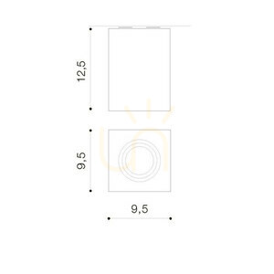 Downlight Azzardo ELOY 1 PLAFON Czarny small 2
