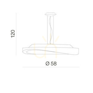 Lampa Wisząca Azzardo CIRCULO 58 WISZACA Biały small 2