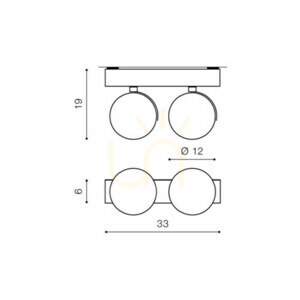 Downlight Azzardo JERRY 2 230V Czarny small 2