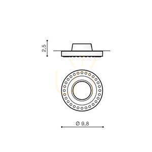 Downlight Azzardo SIMON R Biały small 2