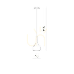 Lampa Wisząca Azzardo SOUL 1 Chrom small 2