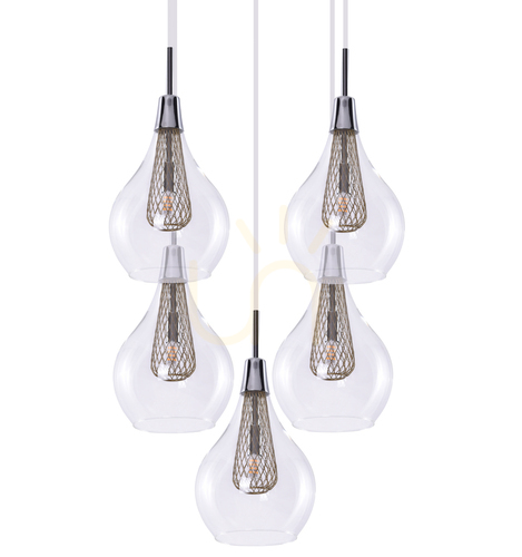 Sprawdź Lampa Wisząca Azzardo ELEKTRA 5 Chrom