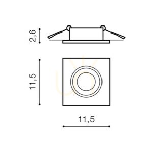 Downlight Azzardo HUGO 1 Czarny 2 Downlight Azzardo HUGO 1 Czarny small 2