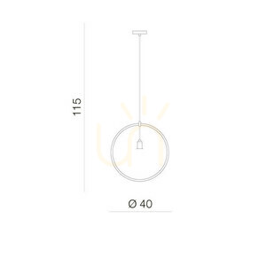 Lampa Wisząca Azzardo KRUG Chrom small 1