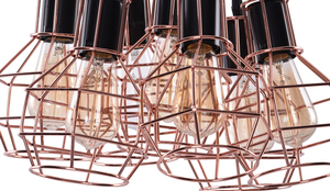 Lampa Wisząca Azzardo CARRON 7 Miedziany small 2