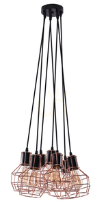 Lampa Wisząca Azzardo CARRON 7 Miedziany small 3