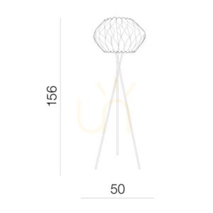 Lampa Podłogowa Azzardo RUBEN Szary small 2