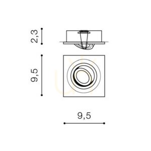 Downlight Azzardo CARO R Biały small 2
