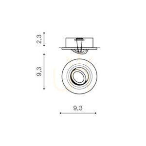 Downlight Azzardo CARO S Biały small 2