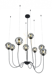 Lampa Wisząca Azzardo CONFLUX 8 Czarny small 0