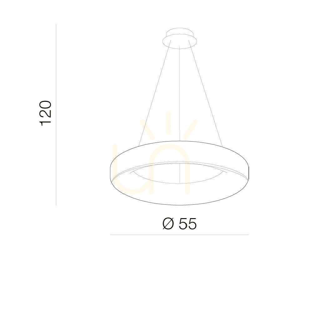 Obejrzyj Lampa Wisząca Azzardo SOVANA 55 CCT + Pilot Biały Lampa Wisząca Azzardo SOVANA 55 CCT + Pilot Biały
