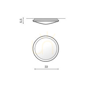 Plafon Azzardo JUNONA 33 3000K Chrom small 2