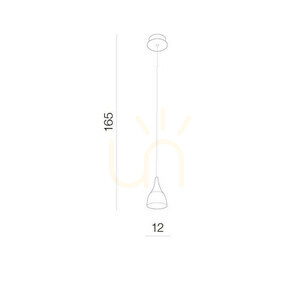 Lampa Wisząca Azzardo DALMATIA 1 Czarny small 2