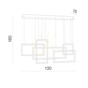 Lampa Wisząca Azzardo QUADRATUS Biały small 2