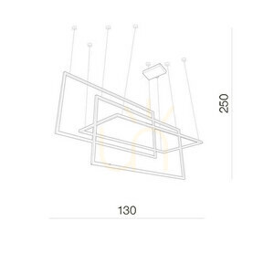 Lampa Wisząca Azzardo METRIC Biały small 2