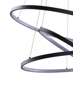 Lampa Wisząca Azzardo WHEEL 3 DIMM Czarny small 1