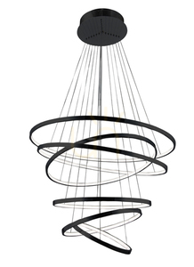 Lampa Wisząca Azzardo WHEEL 6 LONG DIMM Czarny small 1