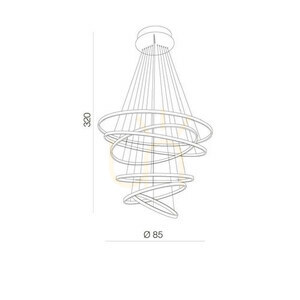 Lampa Wisząca Azzardo WHEEL 6 LONG DIMM Czarny small 2